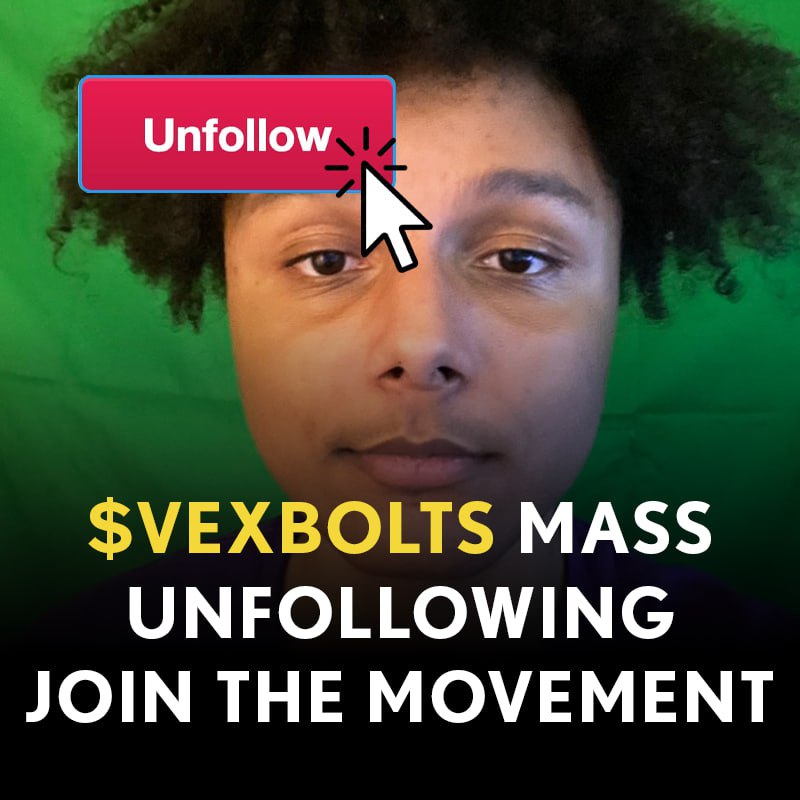 VexboltsToken's tweet photo. @KookCapitalLLC it would appear $vexbolts (mass unfollowing) is under $150k mc for the biggest meme rn?

ECGHn1t58bjcHk87WeMvAfaXeXbtyWDCJ44XbrcNpump https://t.co/D7mAon12ch