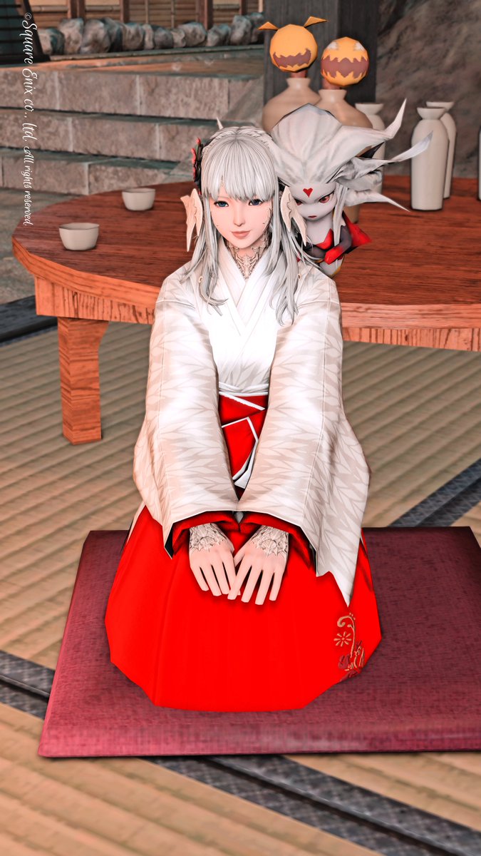 あけましておめでとうございます。
今年もよろしくお願いします。

ミコ風あうらから新年のごあいさつでした。
#FF14 #FFXIV