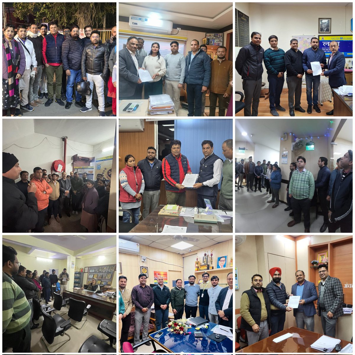 AUCBO_Tamilnadu's tweet photo. @alashshukla @UCOBankOfficial @BMSkendra 
@gsnobo1977 
@AIFUCBO 
@GirishArya_bms 
@AkshatS80064563 
Submission of memorandum requesting absorption of TDS on Perquisites of employees  launched successfully by the Nationalist trade union, NOBO-BMS affiliated AIFUCBO with Clarion call to ever yone to join https://t.co/JgJQnjIH6a