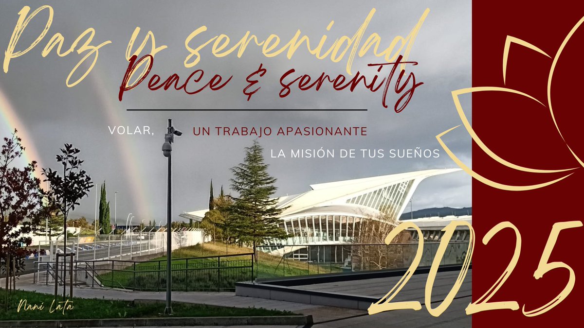 I have a #dream ... thank you all for #being your #best self and a #heart bow to you all working in #aviation ❣️ En algunas partes del mundo, hace horas que han iniciado la andadura del nuevo año … «sin lluvia, no hay arco iris». To a #peaceful &amp; #serene 2025.