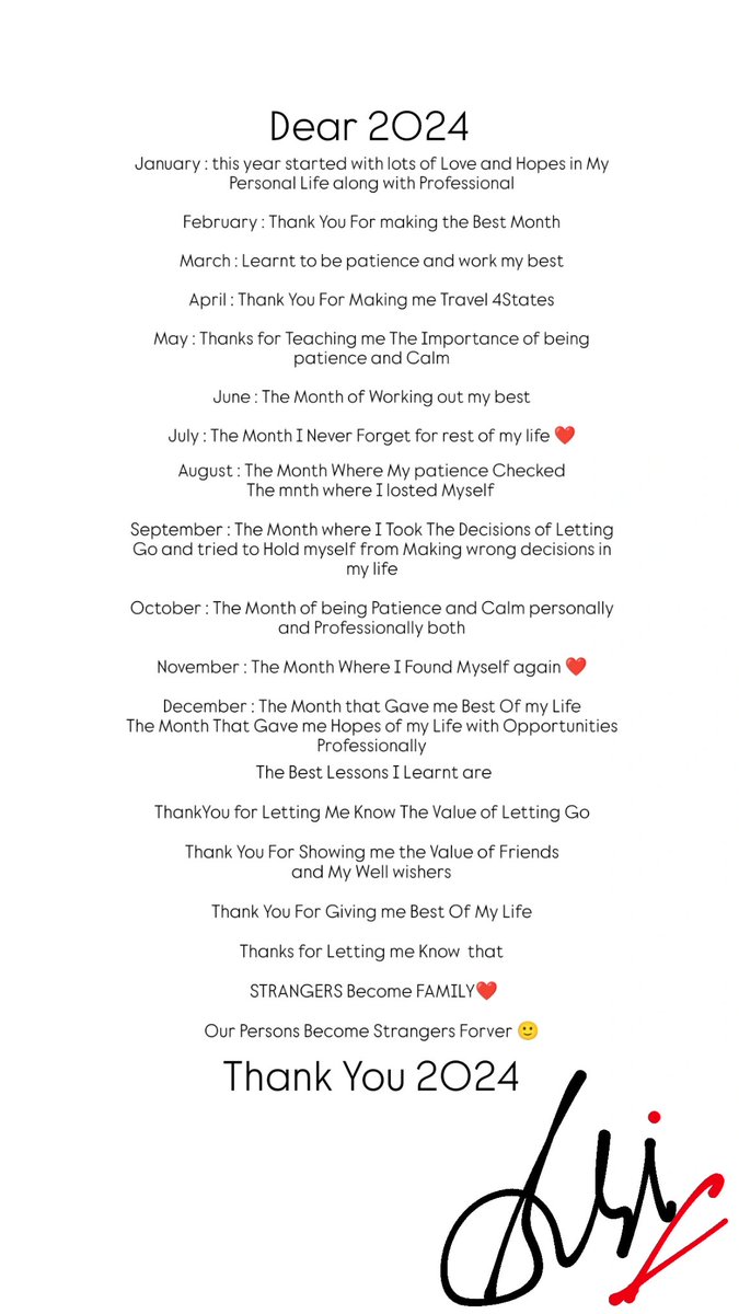 Thank You - 2024❤️