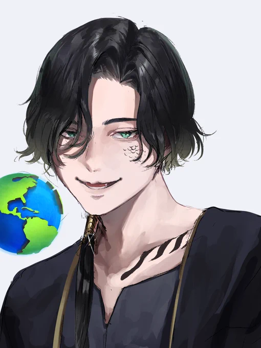 本当に絵がかけていないので、蛇モチーフの自創作を再掲して茶を濁しておこうと思います 