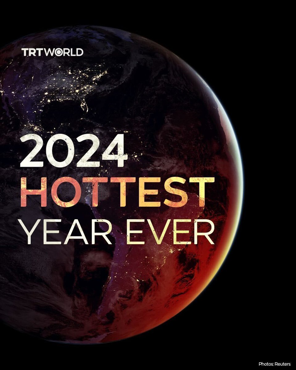 2024’s climate disasters are a wake-up call: here's a look at how extreme heat, intense storms, and rising emissions show just how much is at stake👇 
trt.world/vbcy