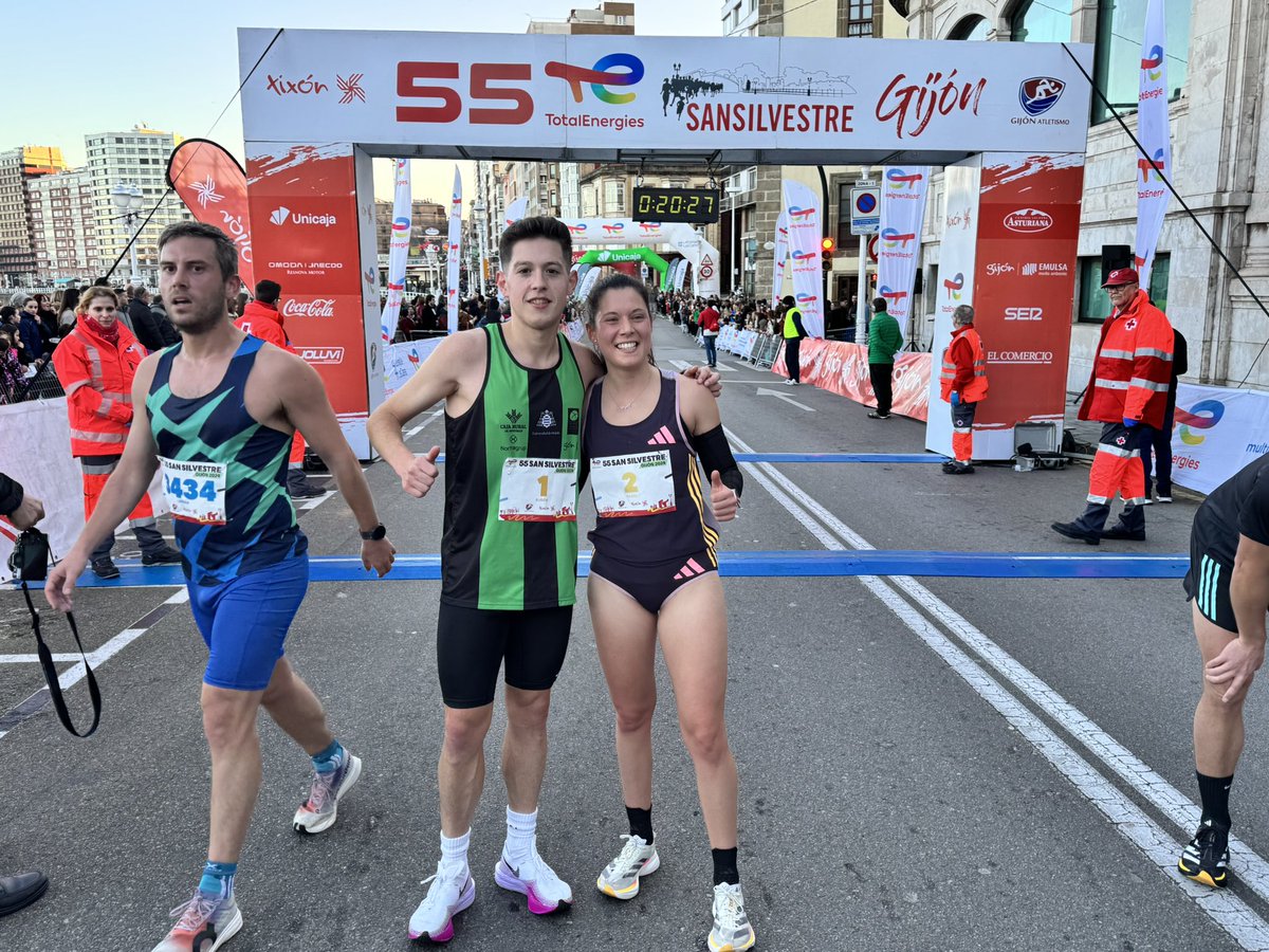 La 55 TotalEnergies San Silvestre Gijon 2024 ya tiene a los ganadores absolutos🎅🏻🏃‍♀️👟

MASC: 
🥇Rubén Marques Garay
🥈David Alfonso García
🥉David Fernández Ginzo

FEM:
🥇Isabel Barreiro Garcia
🥈Cristina Ruiz Lorca
🥉Mónica Alvarez Alonso

¡Enhorabuena! 👏