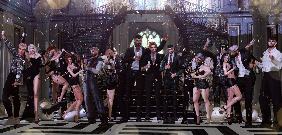 Dannikai1's tweet image. -gremlins NYE 2024-
This crazy bunch of gremlins is one of the biggest reasons I continue to stick around in this virtual world. Here's to hopefully an even better new year. 

Photo by @CheerForBee 
Edit by moi