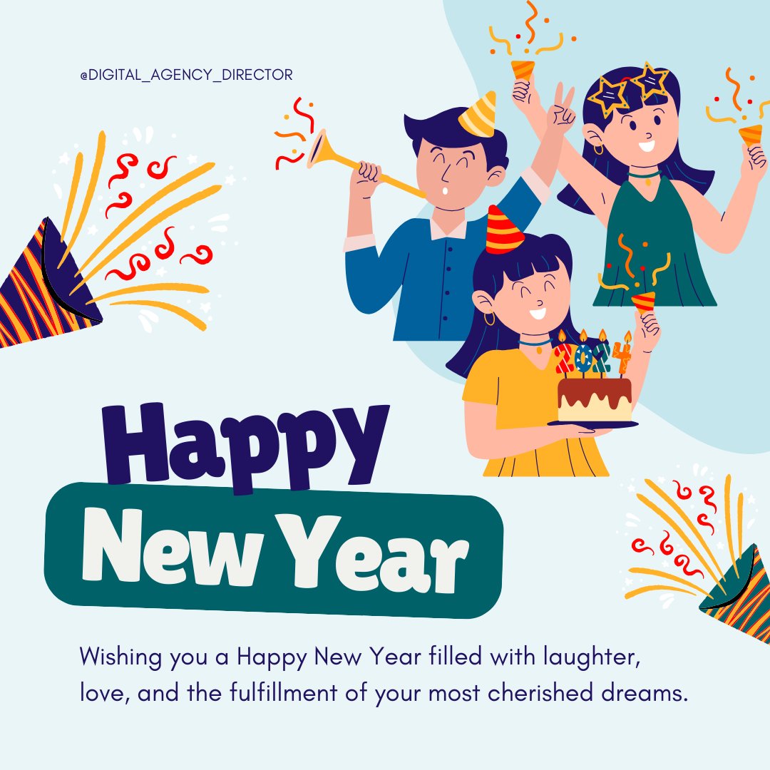 digitalagency_D's tweet photo. Goodbye to the past, hello to the future! May this New Year bring you all the happiness and success you deserve. ✨

Happy New Year 2025!🎉

#HappyNewYear #NewYearNewBeginnings #Goals #Success #happynewyear2025 https://t.co/Hhq9aMet9E