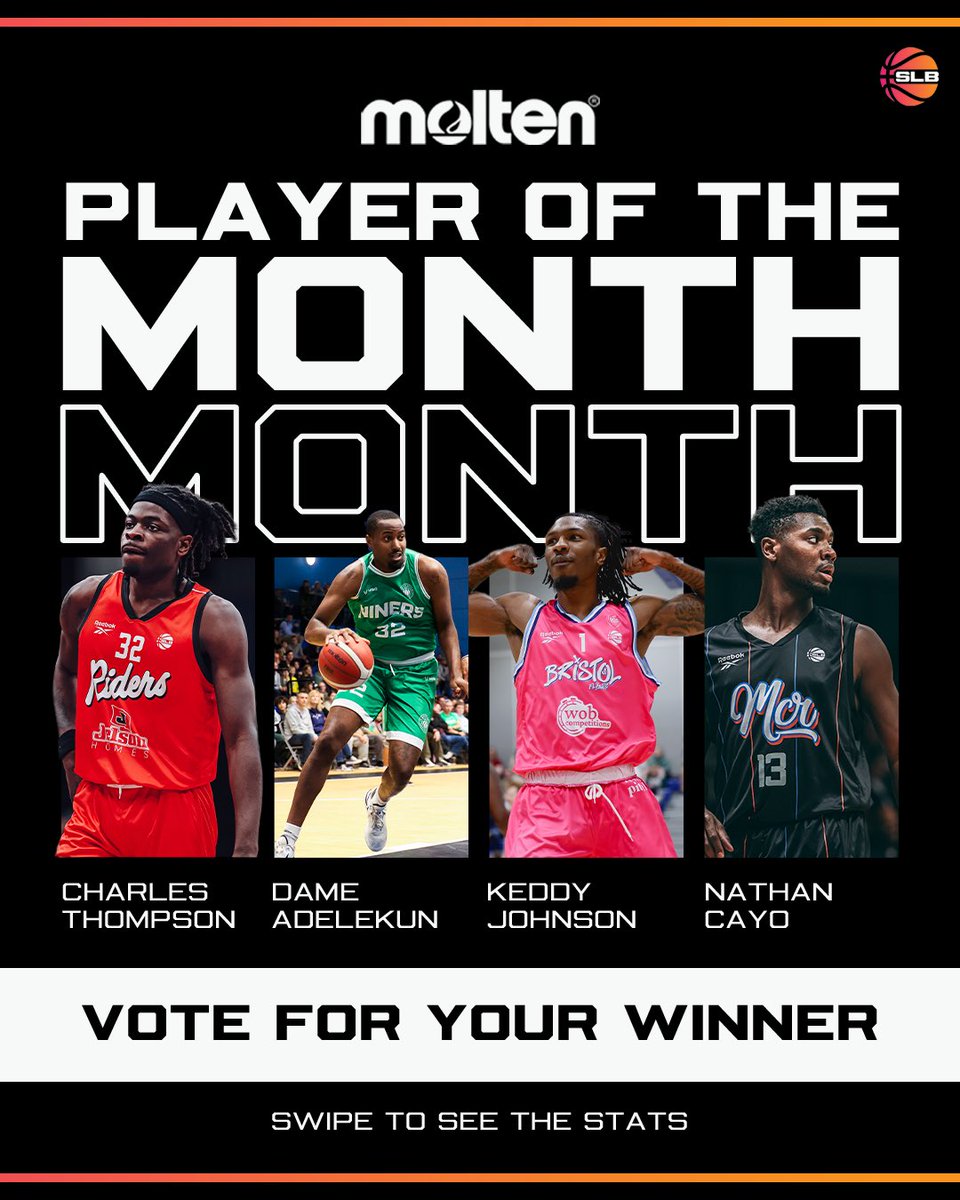 SprLeagueBballM's tweet image. 🤩👀 Help make one of these players’ start to 2025 as epic as possible as we name the nominees for @MoltenSports Player of the Month for December! 

👇Head to the poll in the next tweet to cast your vote before midday on Thursday!

#BritishBasketball