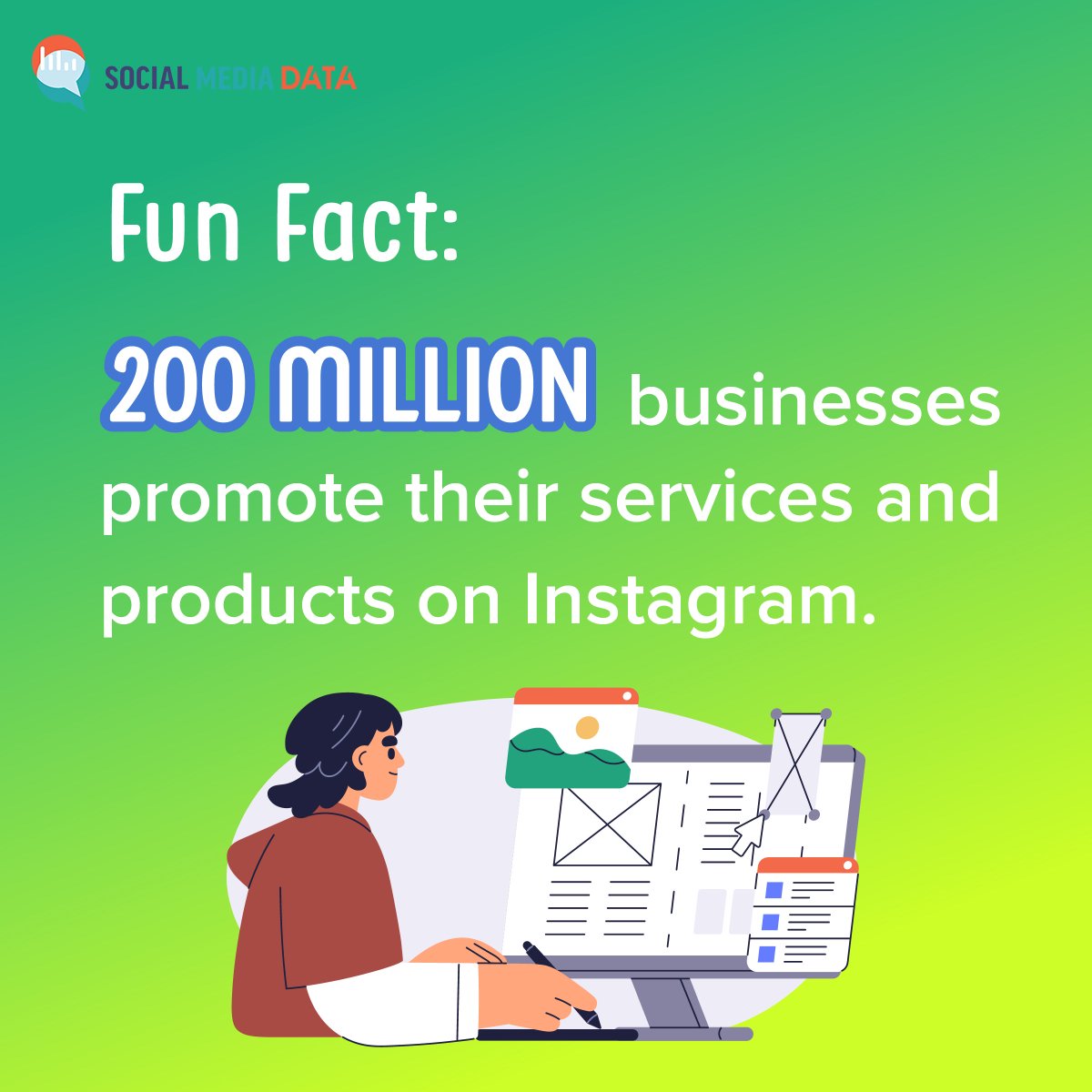 smediadata's tweet photo. 200 million businesses promote their services and products on Instagram! You can use Instagram to promote to your target audience! → https://t.co/4MPMqXwl0V https://t.co/jLxKTMA7i2
