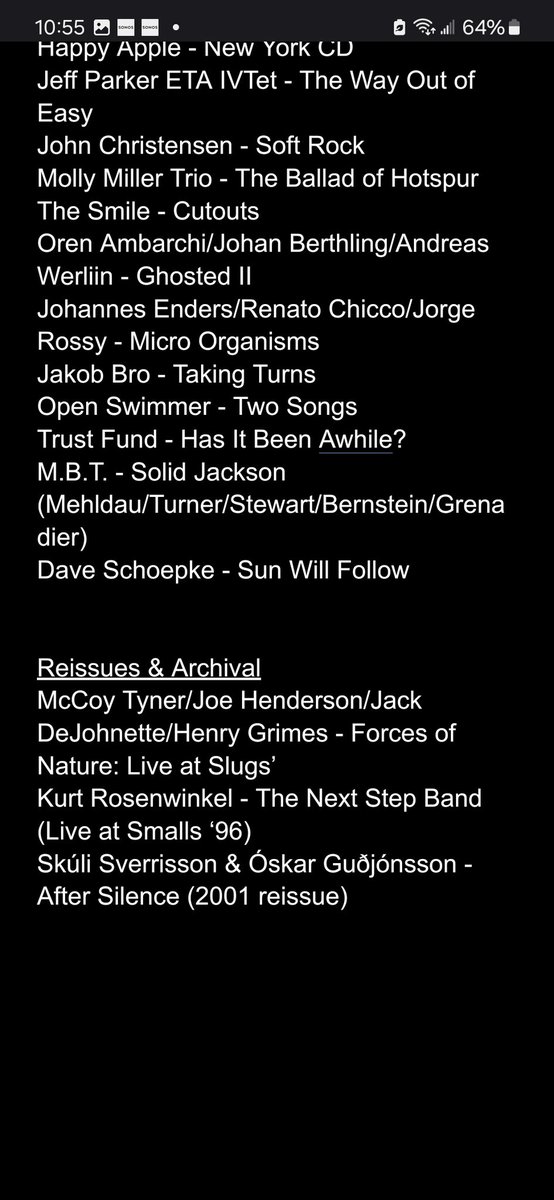 Some of the music that I kept close by in 2024