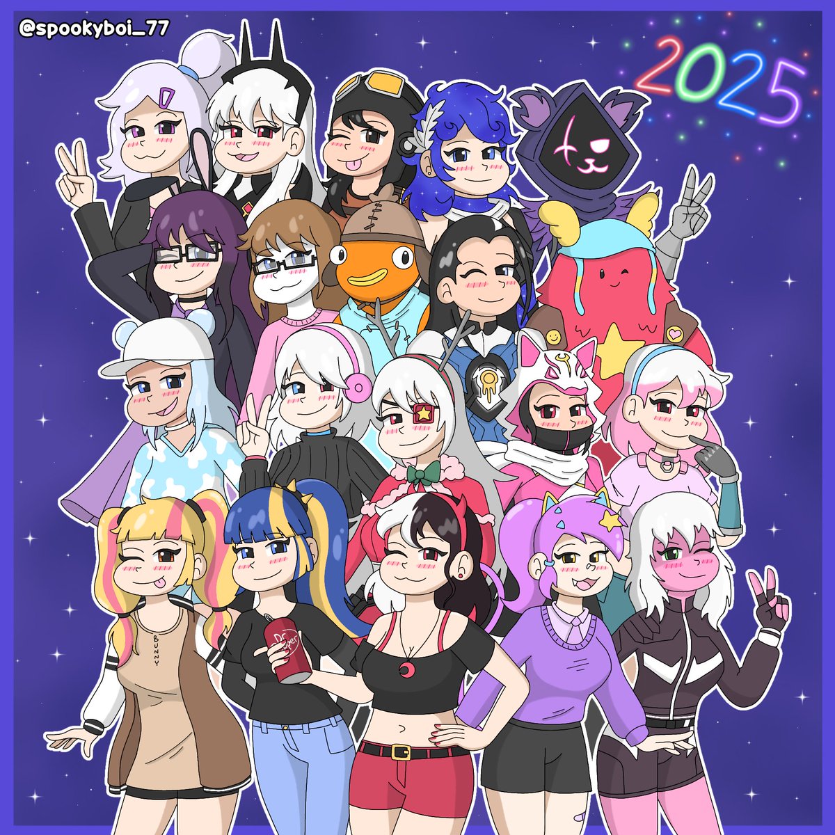 Happy New Year's everyone! I made this special art piece to