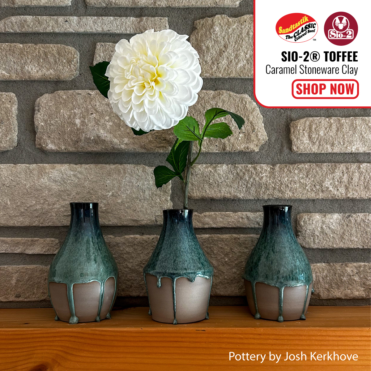 SIO-2® TOFFEE
Caramel Stoneware Clay
sandtastik.com/kiln-fire-clay…