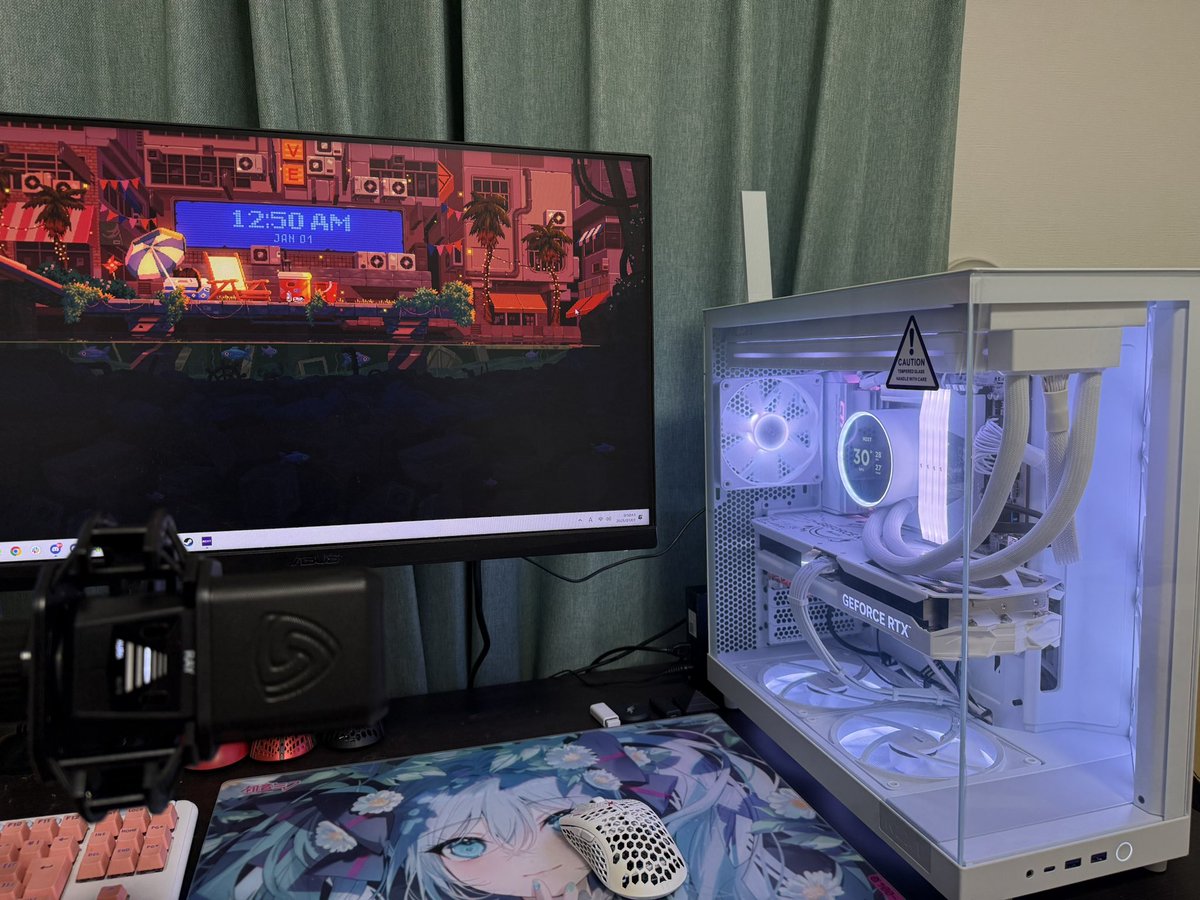 新年早々デスク模様替え！！ 新しいPC自作で組み立てました