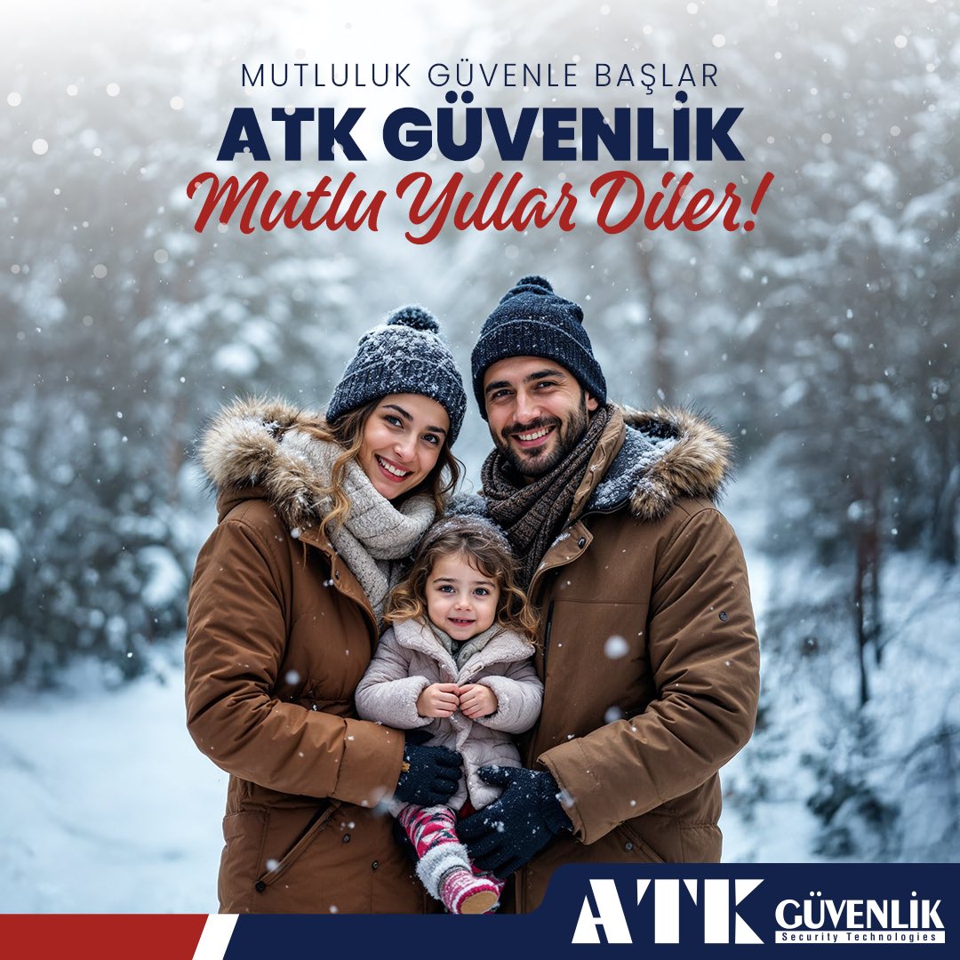 Mutlu Yıllar Dileriz,

#2025 yılının ülkemize, Türk milletine ve tüm insanlığa sağlık, mutluluk ve huzur getirmesini temenni ediyoruz.

Güvenlik varsa orada #ATKvar ❗️