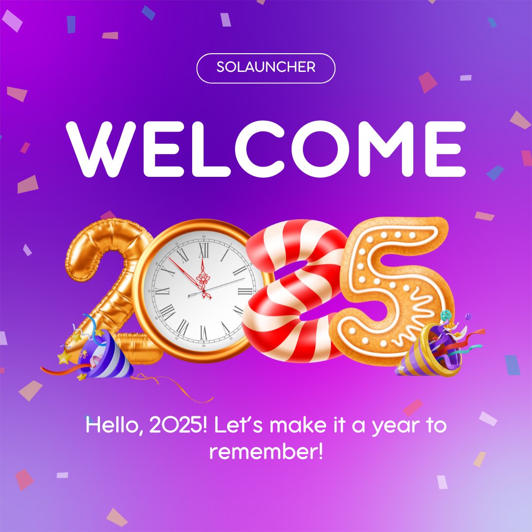 SoLauncherTool's tweet image. As we bid farewell to 2024, we want to take a moment to thank each and every one of you for being a part of the Solauncher journey. This year has been truly transformative—together, we’ve witnessed innovation, community growth, and countless successful token launches on the…