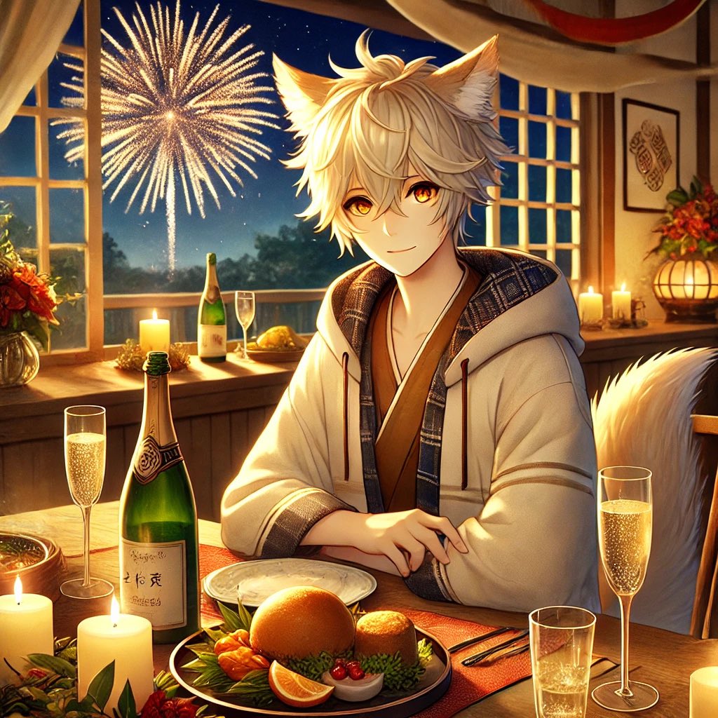 Iam having a little Party with good friends :3

I wish you all a good new year ❤️