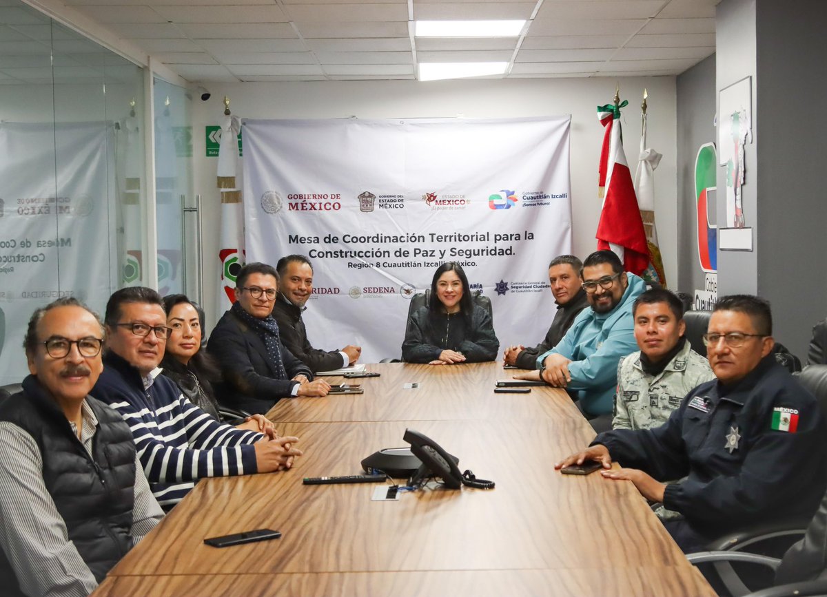 Celebramos la última mesa de Coordinación Territorial para la Construcción de la Paz y Seguridad de mi Administración.

Gracias a todos los equipos de los 3 órdenes de gobierno por su dedicación y trabajo en Cuautitlán Izcalli.