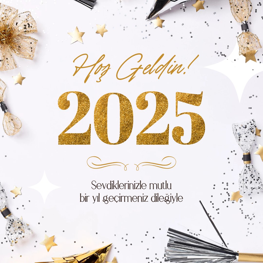 2025 yılının herkes için sağlık mutluluk ve bolluk dolu bir yıl olması dileğiyle yeni yılınız kutlu olsun!

#2025 #hoşgeldin #yeniyıl #iyiyıllar #yeniyılınızkutluolsun #hoşgeldin2025 #happynewyear #newyear