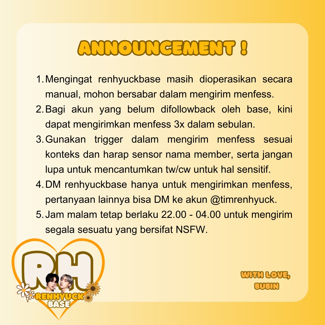 RENHYUCKist AREA | cek 📌 tweet media