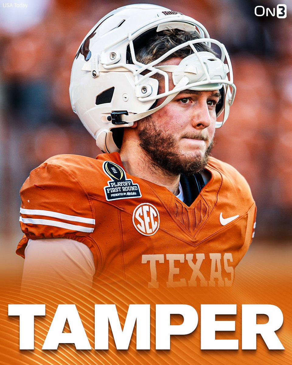 On3's tweet image. NEW: Tampering is at an all-time high with Texas QB Quinn Ewers, @PeteNakos_ reports.

Ewers has received a $6M offer to return to College Football and enter the Transfer Portal💰

on3.com/news/quinn-ewe…