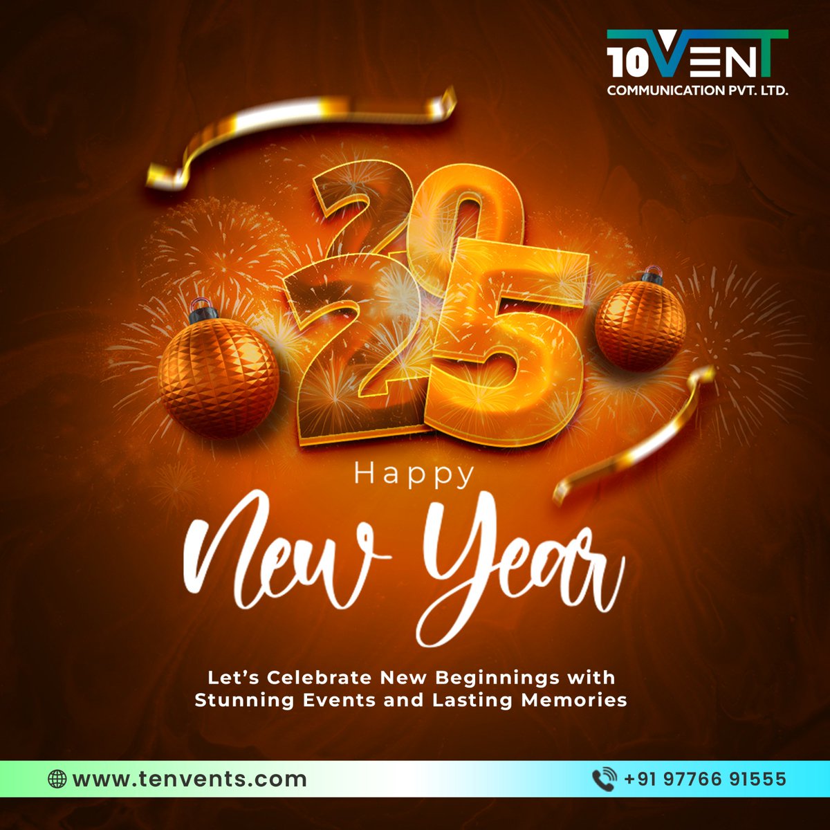 ✨ Here’s to a year of spectacular events and new adventures!✨

🥳New Year 2025!🥳

#HappyNewYear2025 #Tenvent #EventManagement