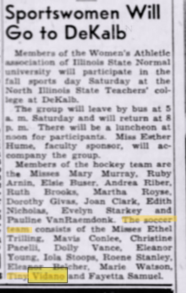 moedog97's tweet photo. Extra IL coalfield history: Equity
Males often coach female sports teams though women rarely get the opportunity to coach male athletes.
Elvira “Tiny” Vidano, whose father Barney was a coalfield soccer legend, bucked that trend and made national news as a boys basketball coach. https://t.co/D6PFC3QM9f