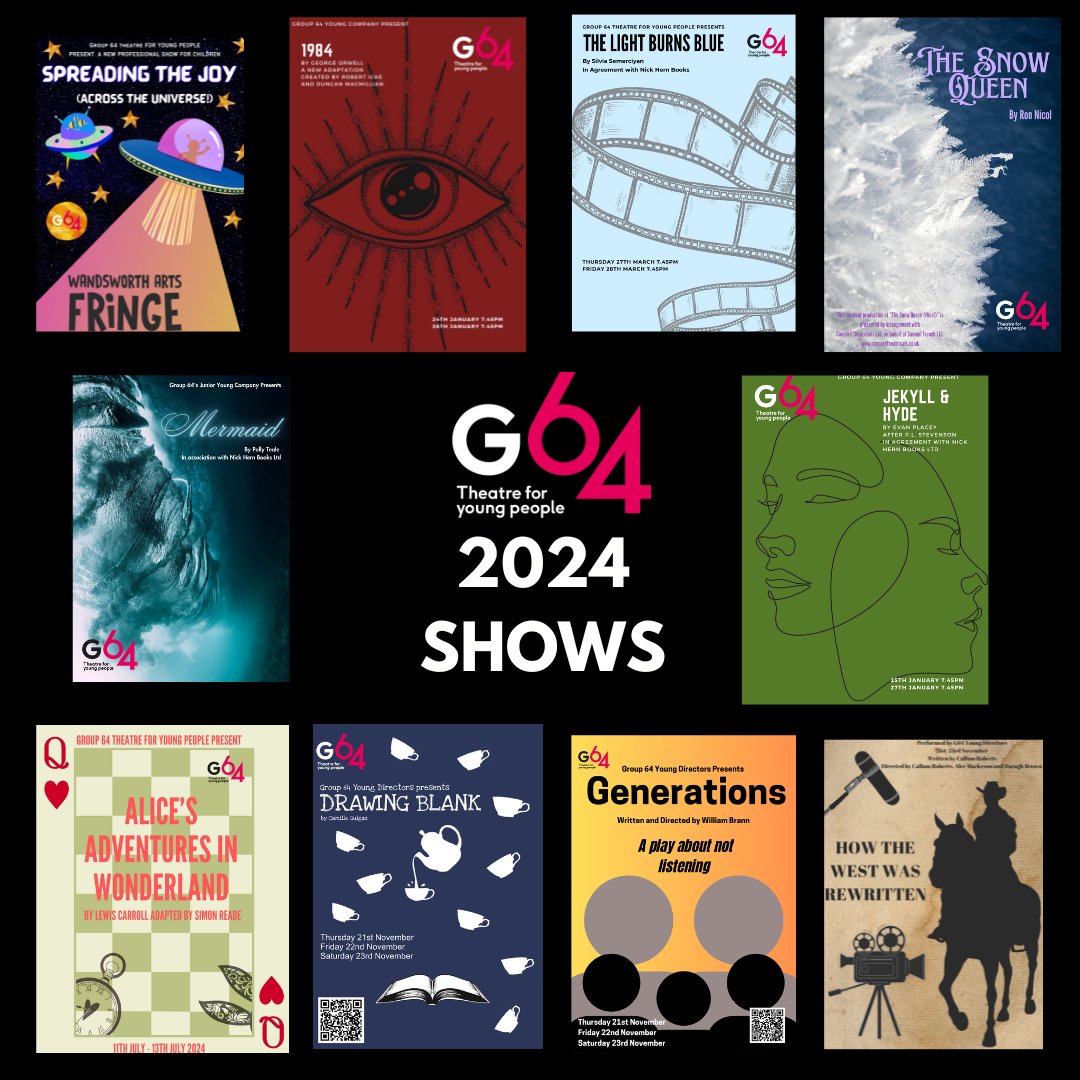 🎉 What a year we have had! 🎉⁠
⁠
Check out all these fantastic posters from the shows that G64 performed over 2024! ⁠
⁠
We can't wait to see what will be performed on our stage next year.