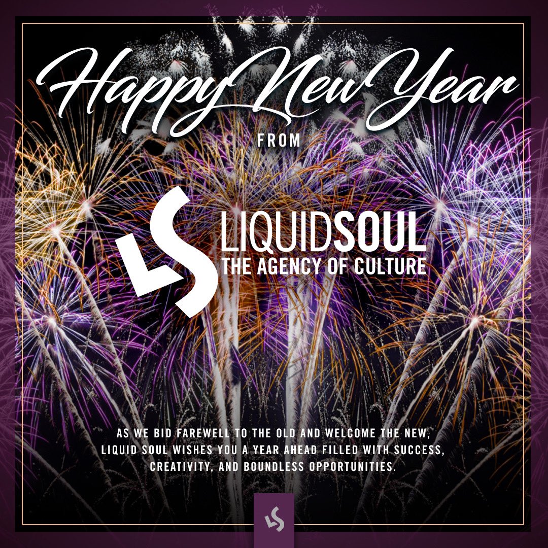 ✨🥂 Cheers to 2025! 🥂✨

As we step into the New Year, we’re filled with gratitude for the partnerships, projects, and moments that made 2024 unforgettable.

Let’s make this year one for the books! 🎉

#HappyNewYear #2025Vision #LIQUIDSOUL #Gratitude