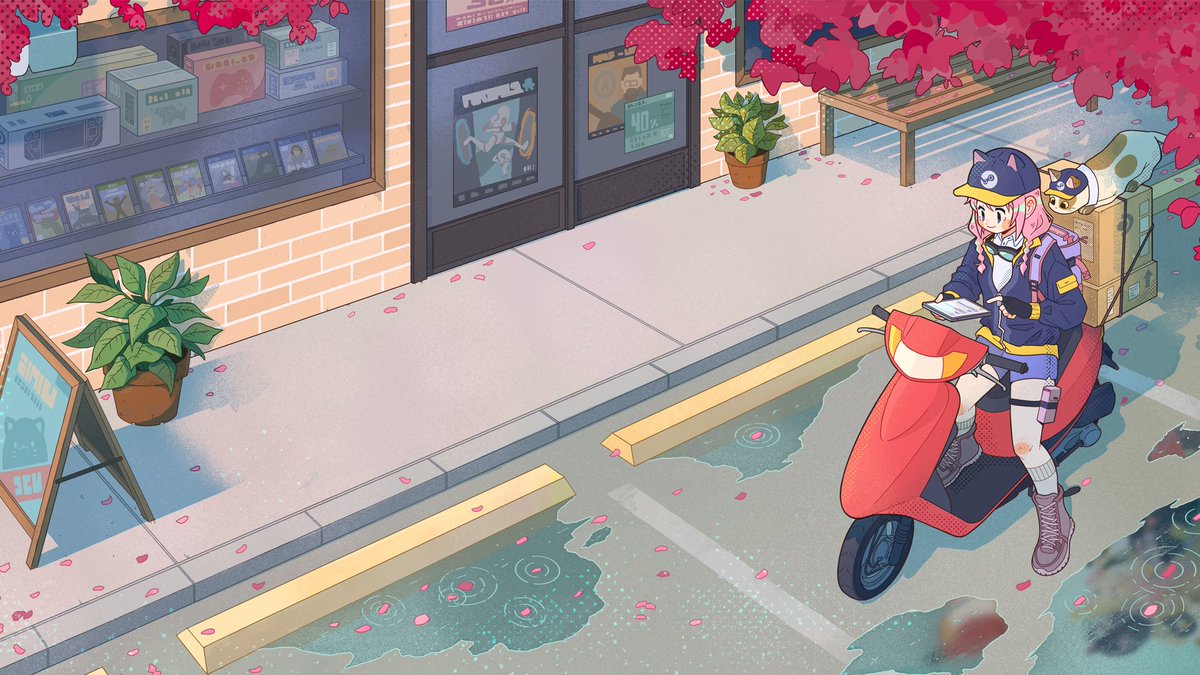 nemupanart's tweet image. To end the year, I just wanted to post all four seasons of my artwork for Steam. This year was an incredible journey! 🎇