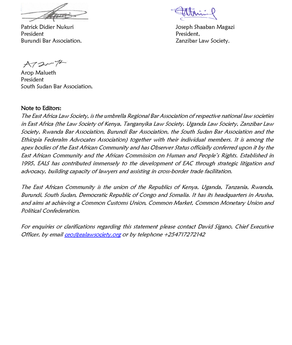 East Africa Law Society(EALS) tweet media