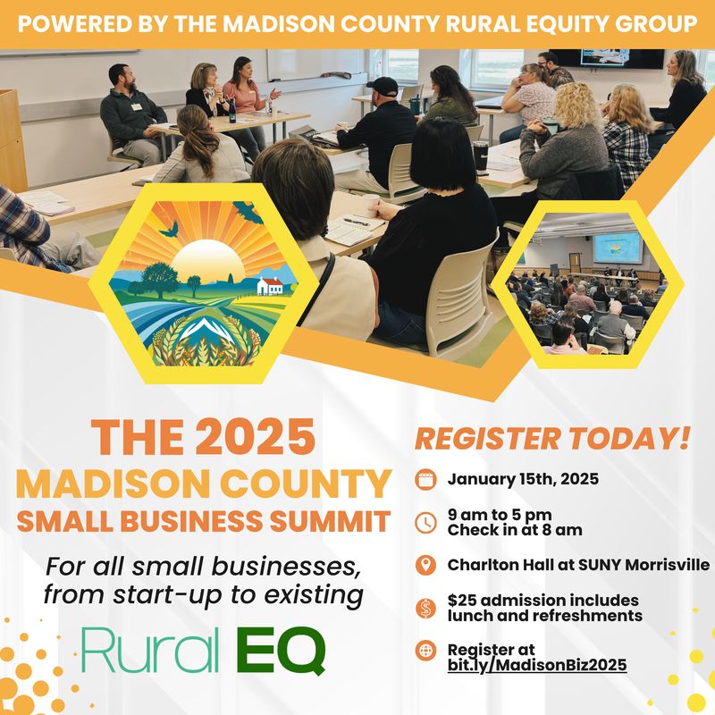 SBA Upstate NY (@sbaupstateny) on Twitter photo We are about two weeks away from this awesome event. Come learn and network with some great agencies invested in Madison County's success!
northcentralsbdc.org/madison-county… We are about two weeks away from this awesome event. Come learn and network with some great agencies invested in Madison County's success!
northcentralsbdc.org/madison-county…