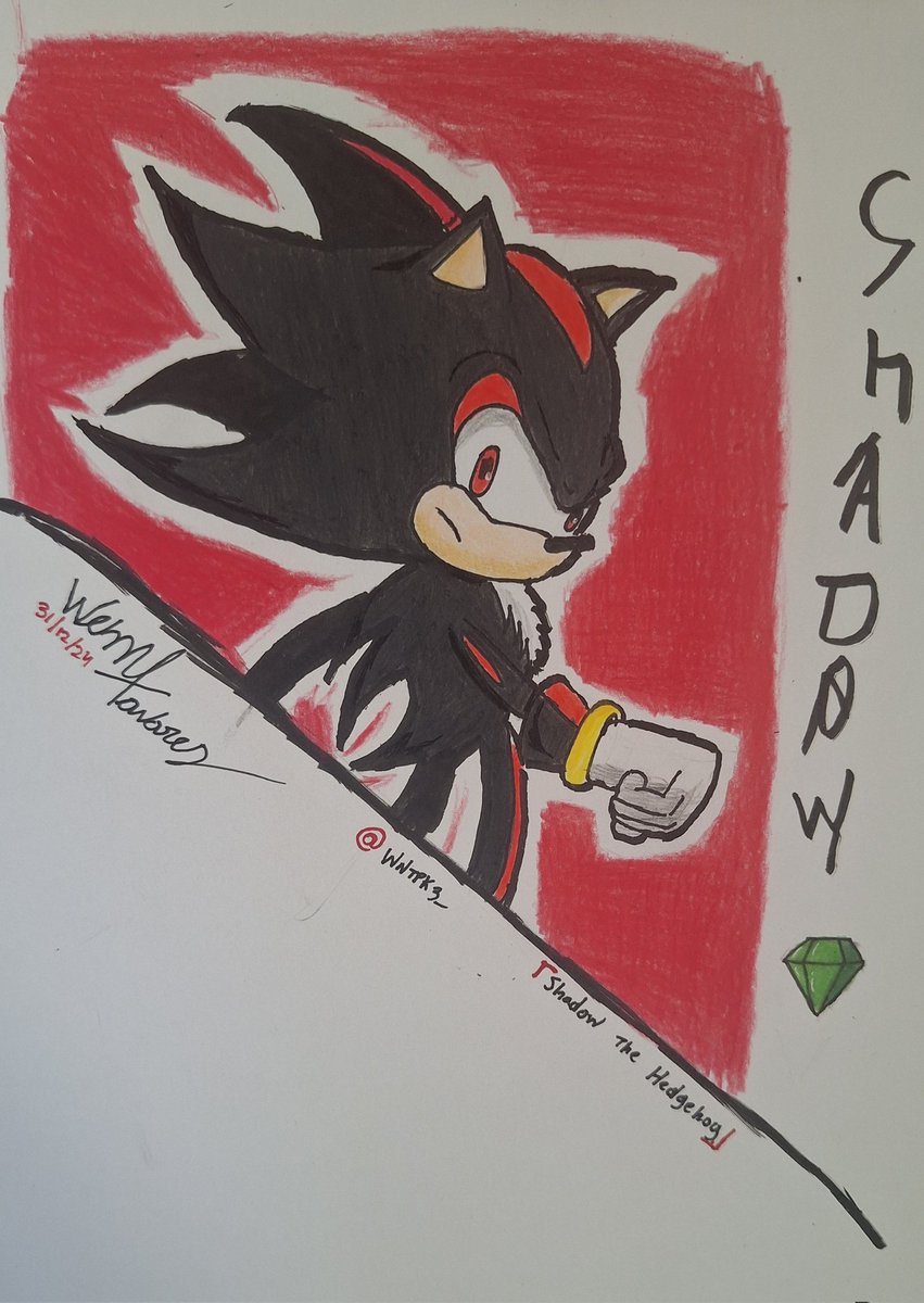 wntpk3_'s tweet photo. Shadow the Hedgehog 

#ShadowTheHedgehog #SONIC #art https://t.co/qLGnFWFRnN