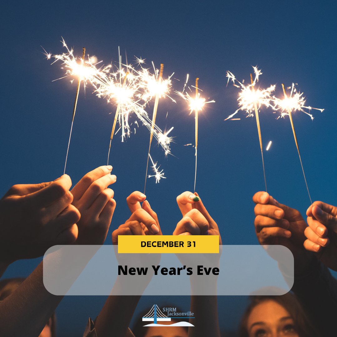 🎆✨ Here’s to closing one chapter and starting a new one filled with fresh opportunities and professional growth. Happy New Year’s Eve from your SHRM Jacksonville family! 🥂💙 #NewYearHR #HRGoals2025 #SHRMJacksonville #HRFL