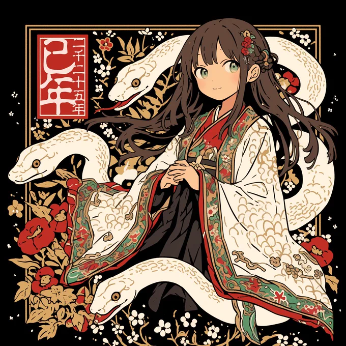 Happy new year!Thank you for your continued support this year 今年もいろいろ生成AIを使って面白いこと、なんか去年とは違うことをしていけたらなぁ、と思っています。 
