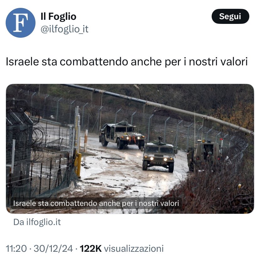 l_patrizia's tweet photo. I miei valori non contemplano il genocidio. https://t.co/kUz8JcqXs6