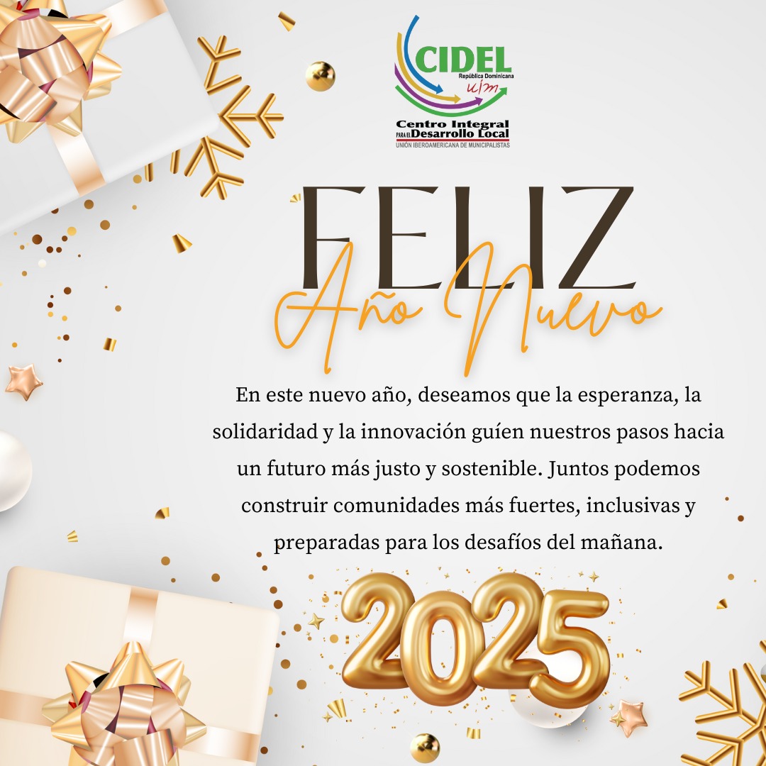 AlfredMatias's tweet photo. @cidelrd Desde el CIDEL  deseamos que el 2025 sea un año donde la esperanza,  la solidaridad, la innovación y los sueños compartidos guíen nuestros pasos hacia un futuro más justo y sostenible. https://t.co/hPvQYl4R2B