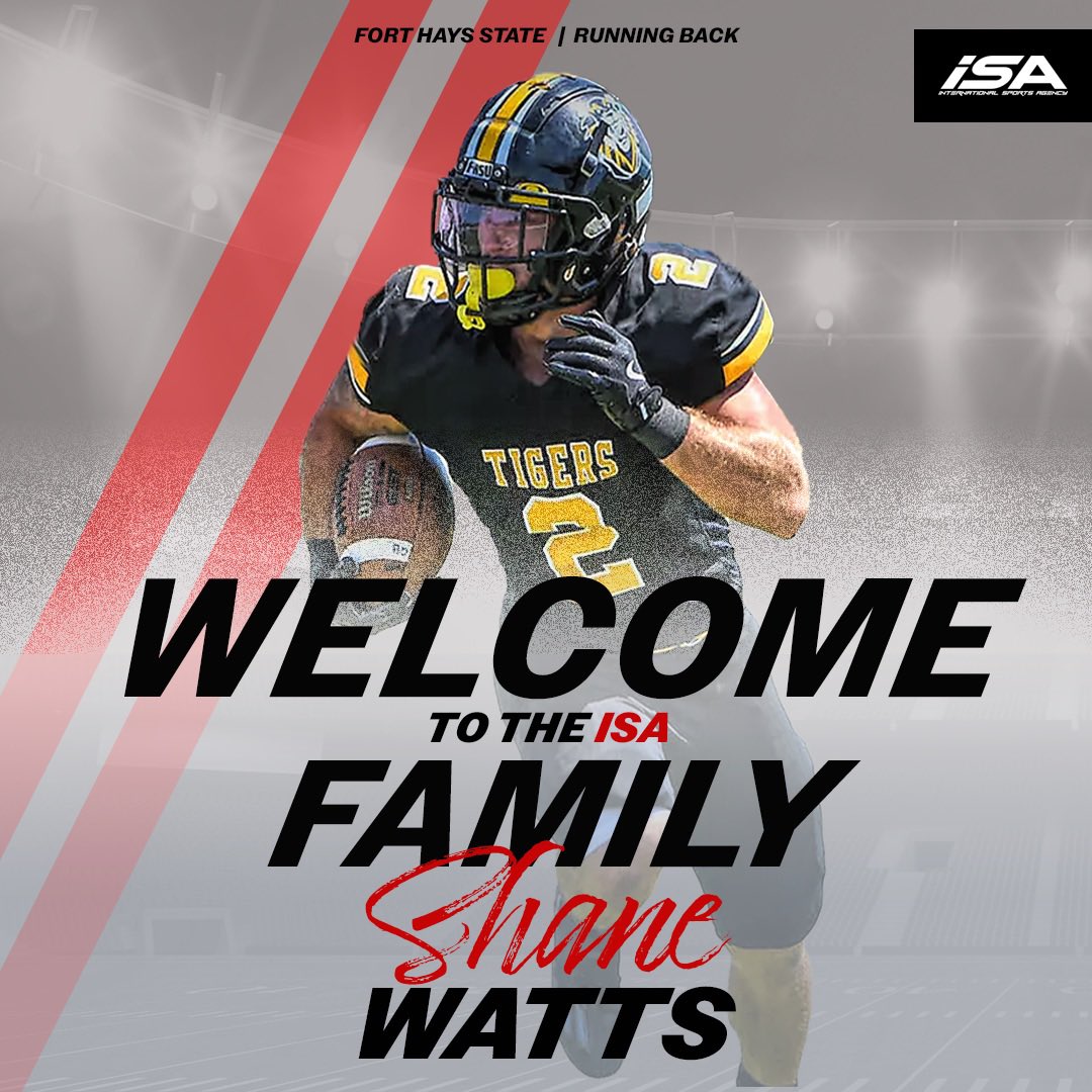 ISA Sports & Entertainment (@isa_management) on Twitter photo It’s official…
Welcome to <a href="/isa_management/">ISA Sports & Entertainment</a> RB Shane Watts <a href="/Shwatts32/">Shane Watts</a> 🫡 📈🚀
📄🔏... Agent: <a href="/AgentBardia/">Bardia Ghahremani</a>
Pre-Draft Training: <a href="/EXOSsports/">Exos Sports</a>
📍 Canton, GA
#NFL #NFLDraft2025 #DII #FortHaysState #DefendTheFort #SigningDay #PathToTheDraft #LetsGo #ISAFamily It’s official…
Welcome to <a href="/isa_management/">ISA Sports & Entertainment</a> RB Shane Watts <a href="/Shwatts32/">Shane Watts</a> 🫡 📈🚀
📄🔏... Agent: <a href="/AgentBardia/">Bardia Ghahremani</a>
Pre-Draft Training: <a href="/EXOSsports/">Exos Sports</a>
📍 Canton, GA
#NFL #NFLDraft2025 #DII #FortHaysState #DefendTheFort #SigningDay #PathToTheDraft #LetsGo #ISAFamily