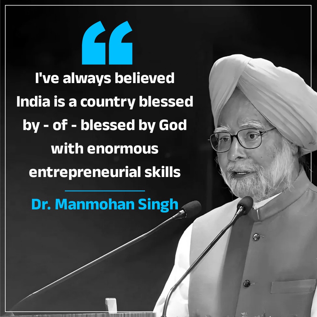 INCIndia's tweet photo. I've always believed India is a country blessed by - of - blessed by God with enormous entrepreneurial skills. https://t.co/gJYx4fdbLM