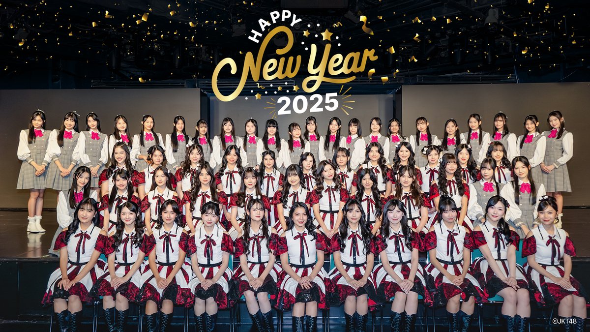 Selamat tahun baru 2025! 🎉

Semoga tahun ini dipenuhi kebahagiaan, harapan baru, dan cerita-cerita indah yang menanti 🌟

Tahun berganti, semangat tak pernah berhenti! Mohon dukungannya selalu untuk JKT48! ❤️