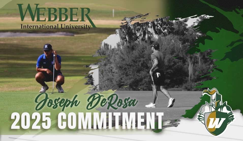 Joseph DeRosa (@jderosa07) on Twitter photo Blessed to announce that I will be continuing my Golf and Academic Career at Webber International University #AGTG #blessed <a href="/WebberAthletics/">WebberAthletics</a> Blessed to announce that I will be continuing my Golf and Academic Career at Webber International University #AGTG #blessed <a href="/WebberAthletics/">WebberAthletics</a>