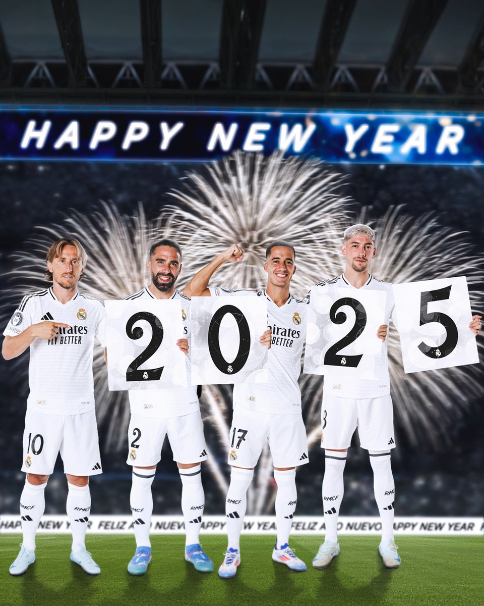 realmadrid's tweet image. 🎆🎉🎇🥳 ¡FELIZ AÑO NUEVO!