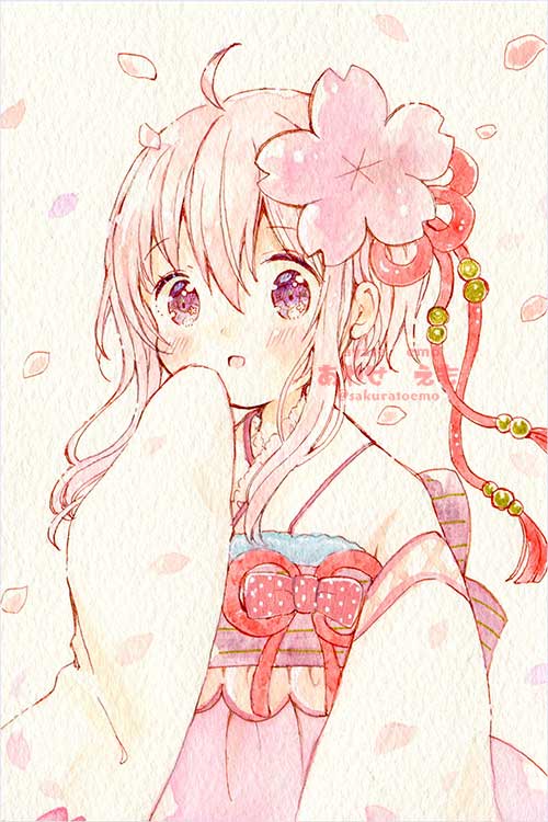 「あけましておめでとうございます。今年もよろしくお願いします( *'ヮ')!! 」|あやせ えものイラスト