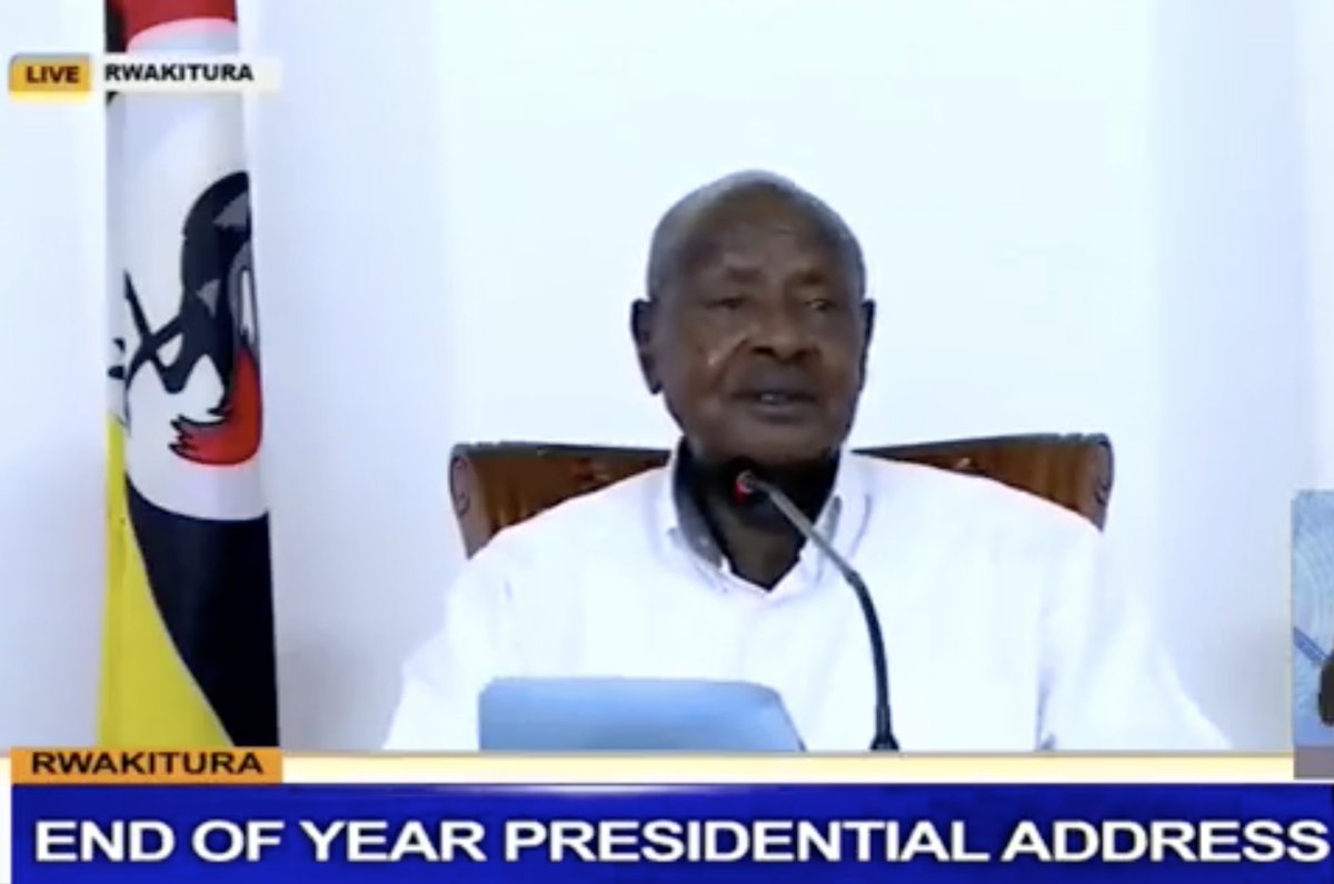 ntvuganda's tweet photo. Namboole was supposed to be built in the 60s, but it wasn't possible. However, in our time, we were able to build it. We haven’t done everything we want for sports because we were focused on peace and economic recovery. Thanks to the peace, you can now see the stars that have emerged- President Museveni #M7Address #NTVNews