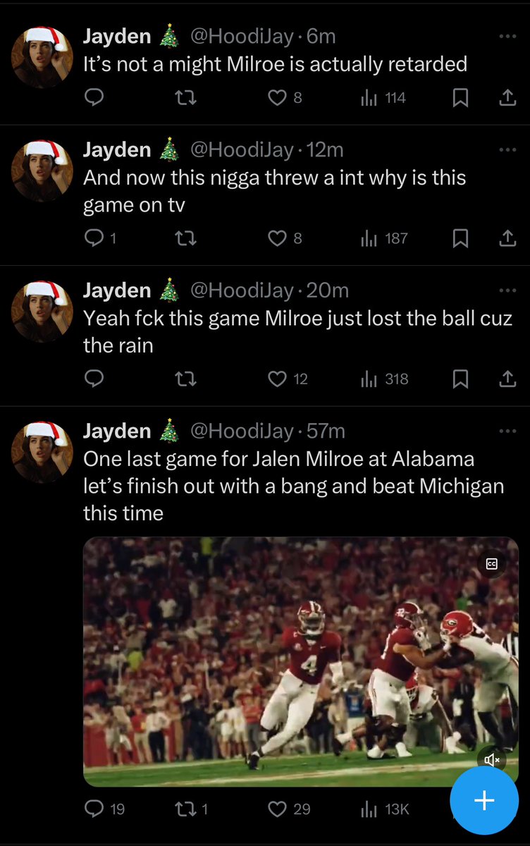 Jalen Milroe got Alabama fans in hell 😭 #RollTide