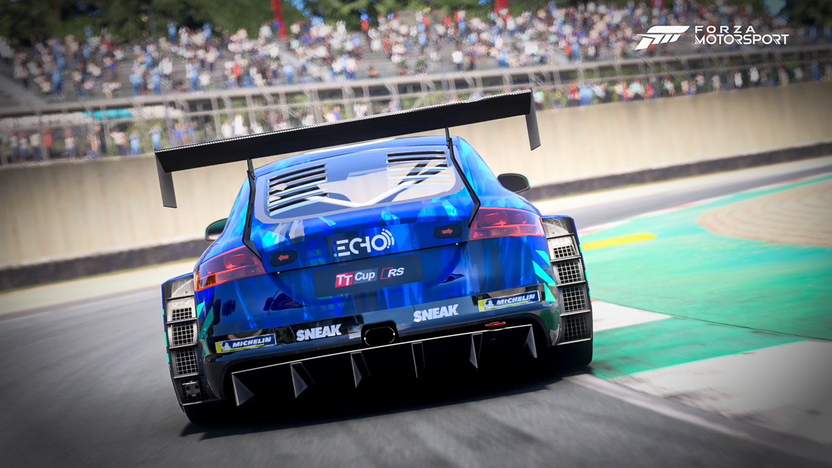 Paint done for <a href="/ECHOmotorsport/">ECHO</a> to take part in the <a href="/NewWave_Racing/">New Wave Racing</a> Audi TT Rs Cup.
2 colour variations for the 2 teams that are entering.
#Audi #TT #ForzaMotorsport #Forza #ForzaShare