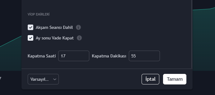levent_elektro's tweet image. İlk yükleyeceğim güncellemede, vade kapatma saatini seçilebilir hale getiriyorum. Strateji içindeki sabit kapatma saati, bazı farklı periyotlarda düzgün çalışmıyordu. Bu güncelleme ile daha esnek bir kullanım sağlayabileceğiz.
#HDA_SistemV2 #PineScript #Algo