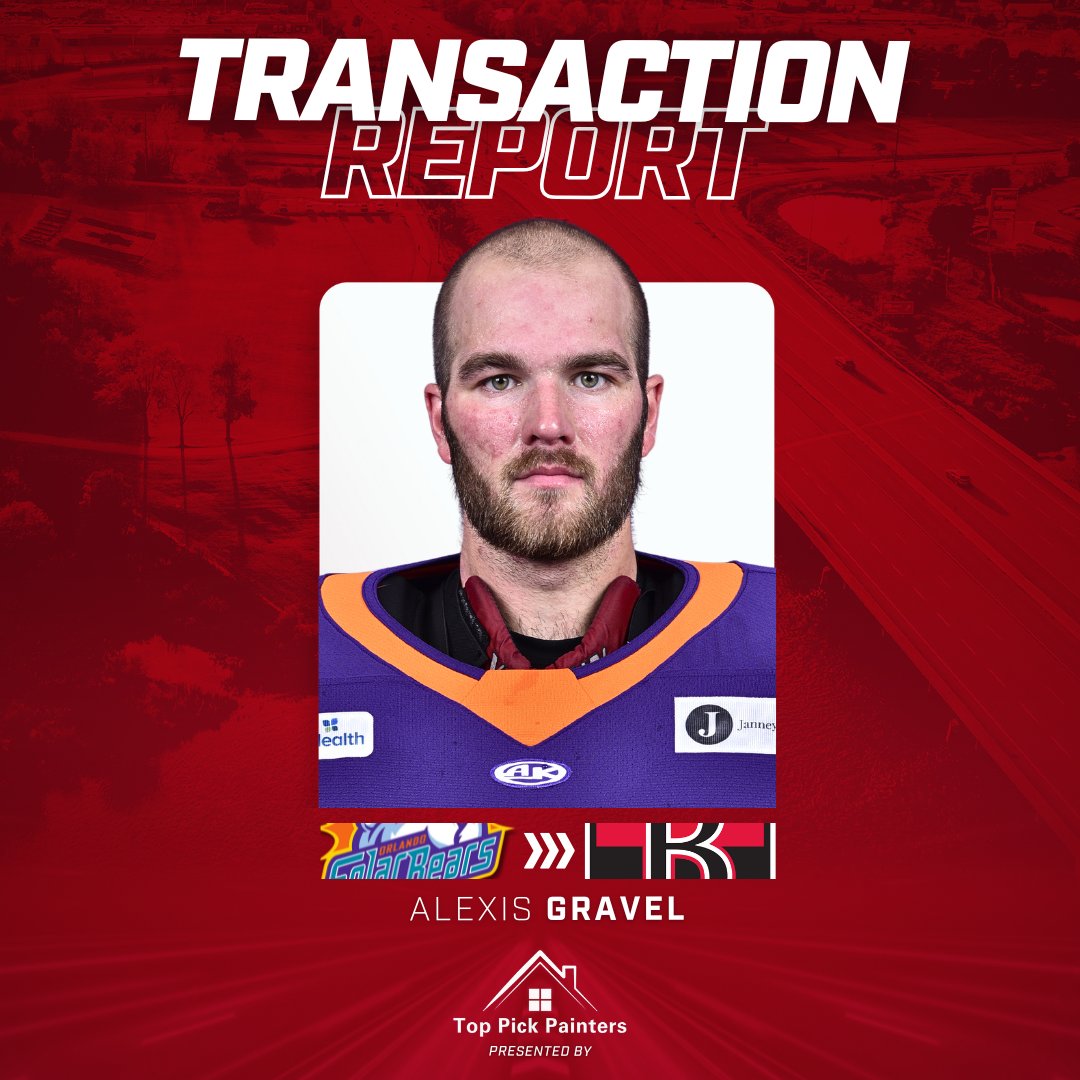 ROSTER UPDATE: The #BellevilleSens have signed goaltender Alexis Gravel from the <a href="/OrlandoHockey/">Orlando Solar Bears</a> to a professional tryout.  

Transaction Report presented by Top Pick Painters.