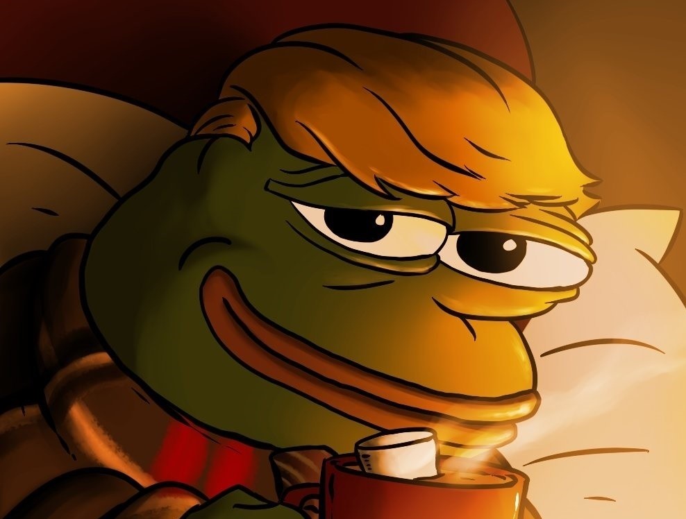 Pepe is waiting for Pnut with a hot coffee, preparing for a historic upward race!🏁