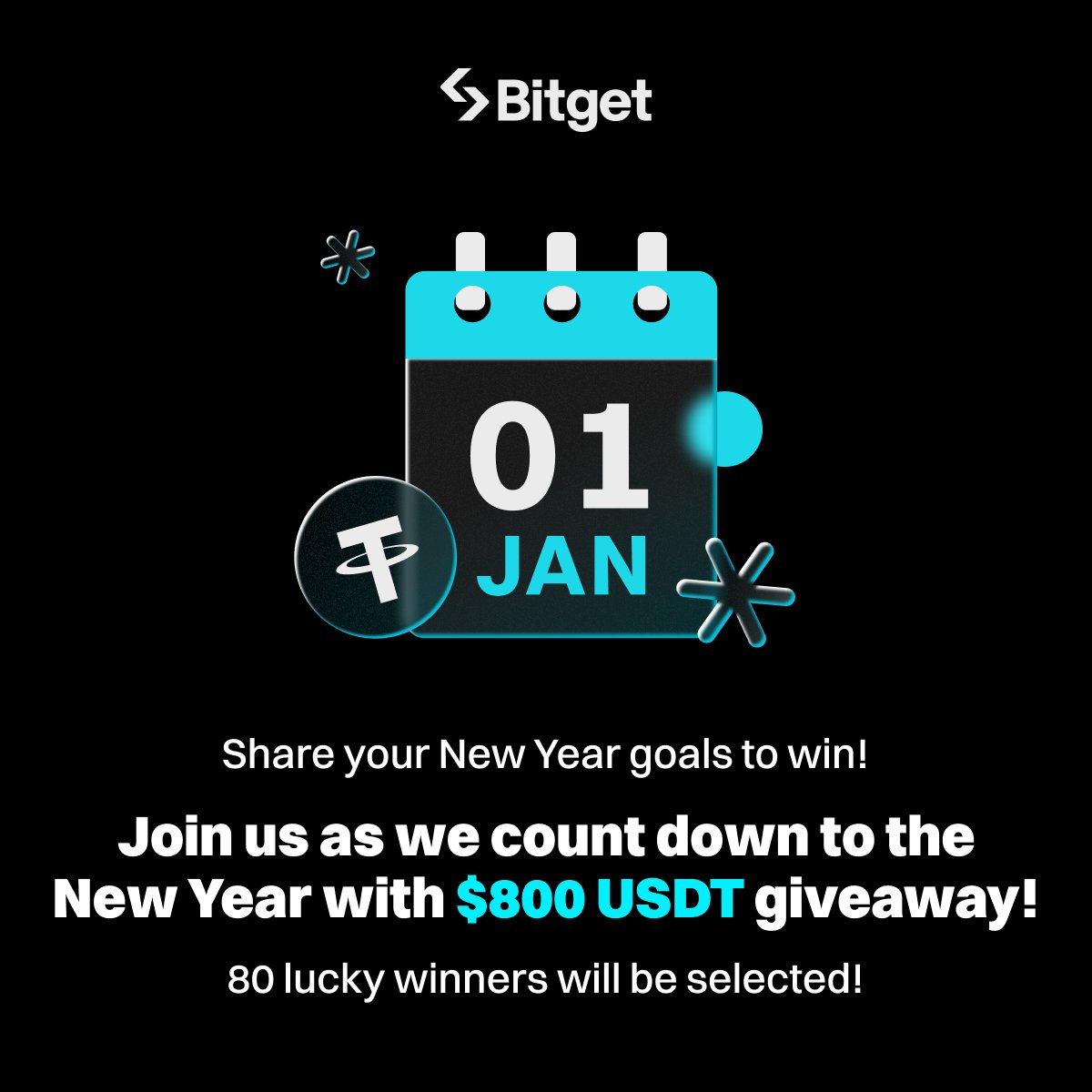 🥳 Celebrate the countdown to the New Year with our exclusive $800 USDT giveaway! 🎉

To enter:
🔹 RT + Follow @Bitgetafrica
🔹 Tag 4 friends and share your crypto goals for 2025 using #MyCryptoGoals2025
🔹 Fill entry 👉forms.gle/PBFvdBEXH7H372…

First come, first serve! 🔥
