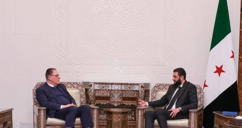 AbdallahAldard1's tweet photo. Discussed with Mr Ahmad Al Share’e short- and medium-term needs for recovery and reconstruction as well as Indigenous growth engines of the Syrian economy. https://t.co/i8OhtgqpUq
