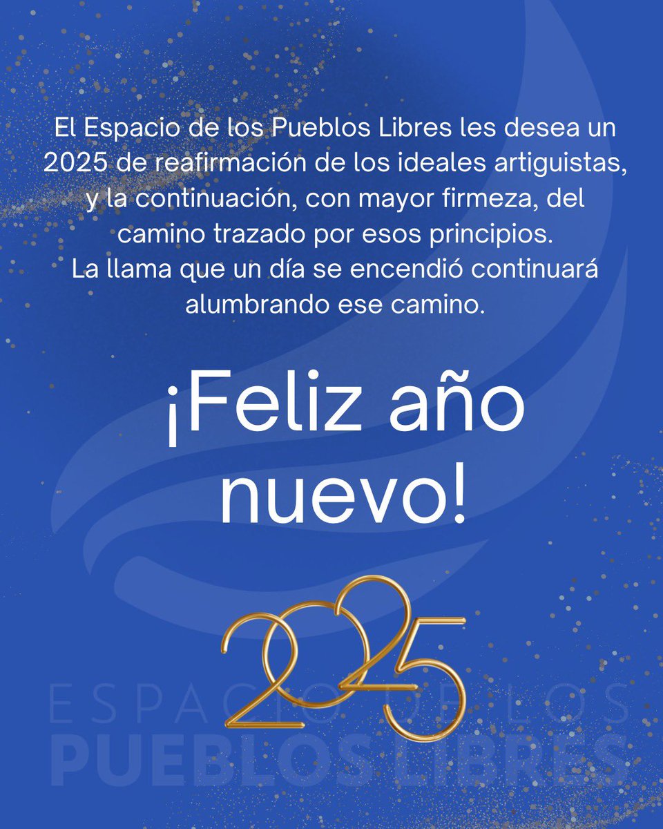 La llama que un día se encendió continuará alumbrando este camino.

Feliz año nuevo! 🎇

#añonuevo #2025 #felizaño #PueblosLibres